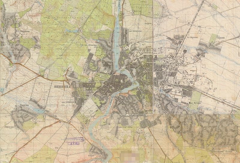 Карта Вінниця 50-х 1_25 000